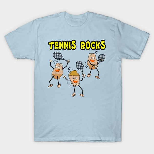 Tennis rocks T-Shirt by Barthol Graphics